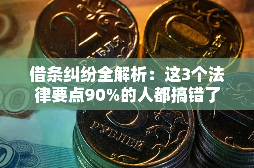 武汉借条纠纷全解析：这3个法律要点90%的人都搞错了