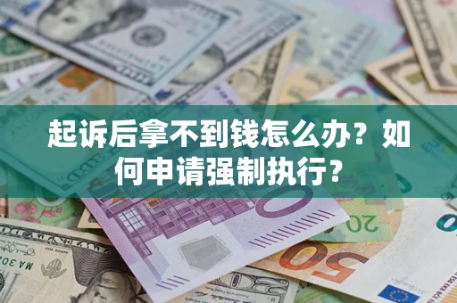 武汉起诉后拿不到钱怎么办？如何申请强制执行？