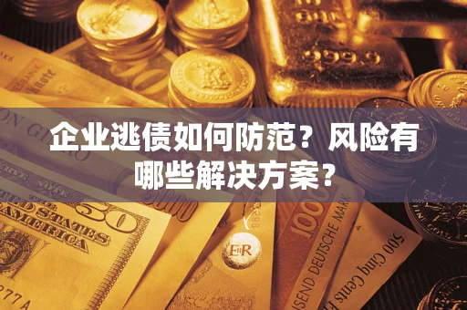 武汉企业逃债如何防范？风险有哪些解决方案？