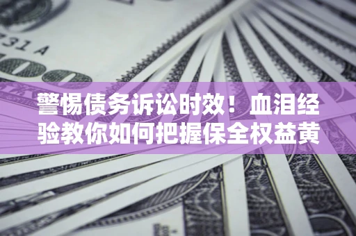 武汉警惕债务诉讼时效！血泪经验教你如何把握保全权益黄金期