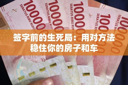 武汉签字前的生死局：用对方法稳住你的房子和车