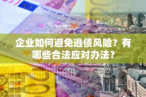 武汉企业如何避免逃债风险？有哪些合法应对办法？