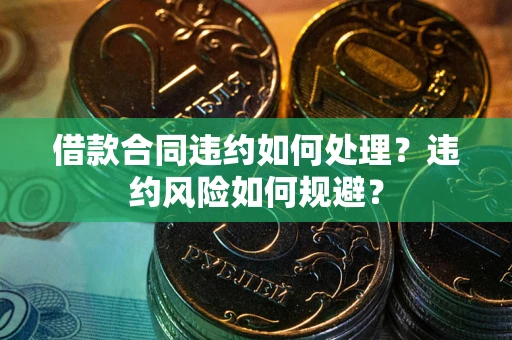 武汉借款合同违约如何处理？违约风险如何规避？