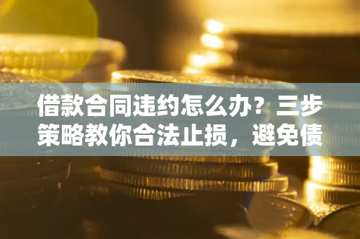 武汉借款合同违约怎么办？三步策略教你合法止损，避免债务危机升级