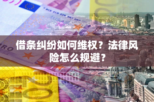 武汉借条纠纷如何维权？法律风险怎么规避？