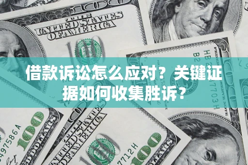 武汉借款诉讼怎么应对？关键证据如何收集胜诉？
