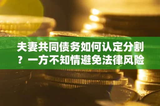 武汉夫妻共同债务如何认定分割？一方不知情避免法律风险必看！